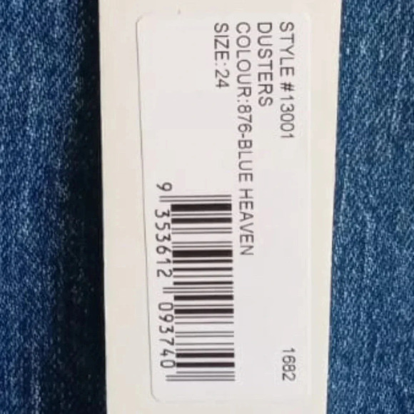 NWT Rolla'S Dusters - New York Blue  haven Jeans size 24 - Picture 9 of 9